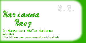 marianna nasz business card